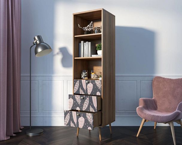 Стеллаж с ящиками Berber принт 40 арт BB45/Print_40 - Вид 2