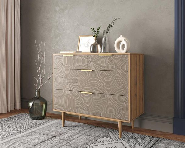 Комод с четыремя ящиками Line R22/beige - Вид 3