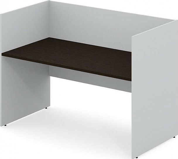 Стол офисный рабочий "Система-M" ПК-ССМ-СТ1С160Х81ЭР/Д-В2-939 дуб ферраре - Вид 1