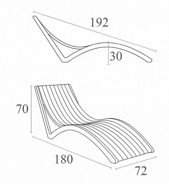 Лежак Slim - Вид 8