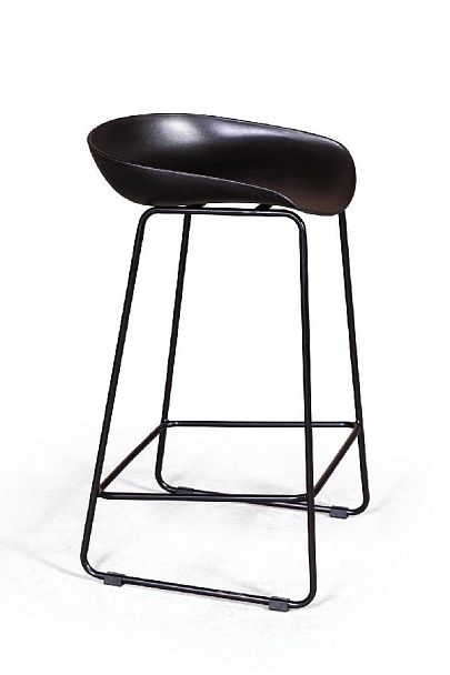 Стул полубарный Leo пластик черный - Вид 4