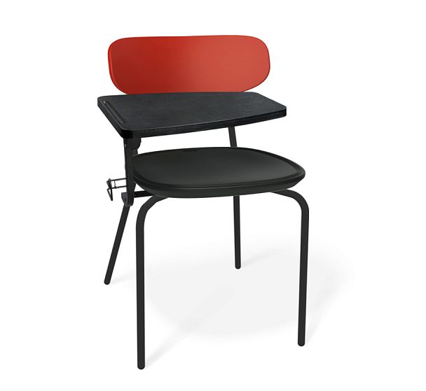 Стул Sheffilton SHT-S85М-RD-2 с пюпитром черный/красный/черный муар - Вид 1