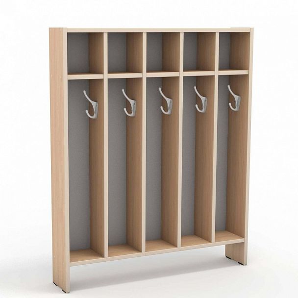 Вешалка для полотенец напольная, 5 секций, клен - Вид 1