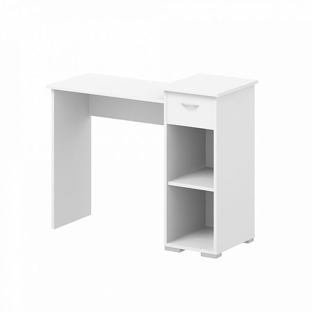 Стол письменный "Ницца" ПК-МКП-СТР104Х41Я1-В1-1068 белый шагрень - Вид 1