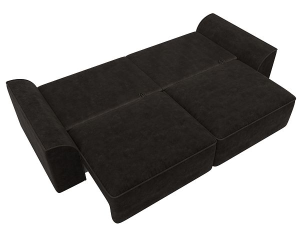 Диван прямой Лига-048 НПБ Велюр коричневый - Вид 10