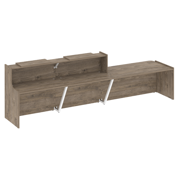 Ресепшн "Onix" O.R-K-21 тиквуд темный/белый - Вид 1