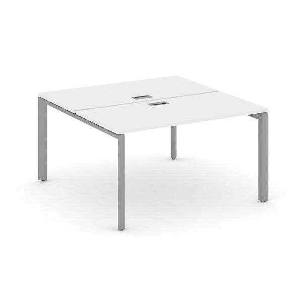 Style Project Next Рабочая станция двухсторонняя SN-59P.DRS-003 Белый/Металл Серый/Серебро Заглушка 1380*1232*750 - Вид 1
