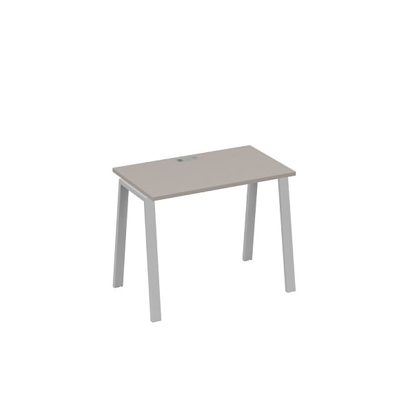 Стол письменный на металлокаркасе TRE A4 А4 Б3 002 БП мокко премиум / металлокаркас серый - Вид 1