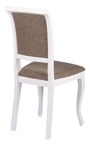 Обеденная группа стол Арей 140(180)х80х76 Белый и 6 стульев Арктос Белый/Коричневая рогожка - Вид 9