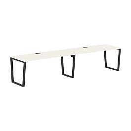 Стол 2-х местный EVWST 3580 Ясень Траун/Черный 3526х800х750 EDIS - Фото предпросмотра