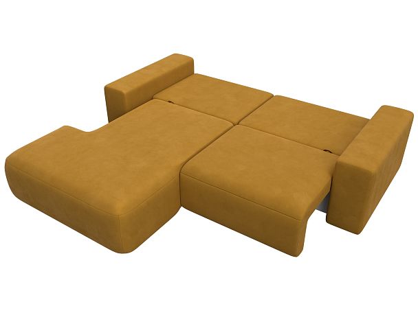 Диван угловой Лига-036 НПБ Классик левый угол Велюр желтый - Вид 9
