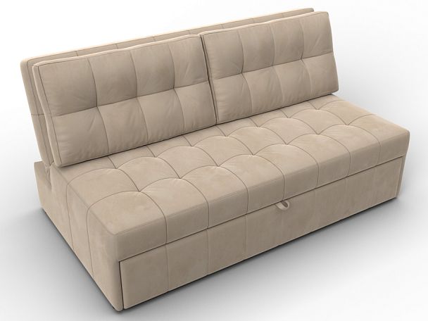 Диван прямой Лига-107 (160) Велюр бежевый - Вид 6