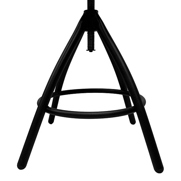 Стул кресло кассира, ресепшен РС61/Д, на винте, без подлокотников, кожзам, черное - Вид 9