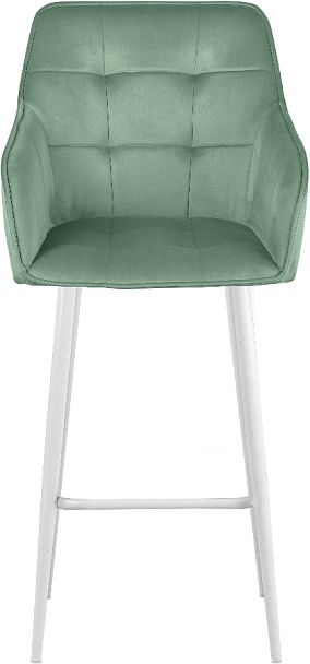 Комплект барных поворотных кресел Мони К, Confetti aquamarine/белый, 2 шт. - Вид 3