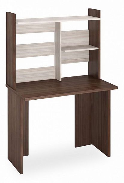 Стол компьютерный Домино Лайт СКЛ-Прям-100 без тумбы+НКЛ-100 Карамель/Шамони - Вид 1