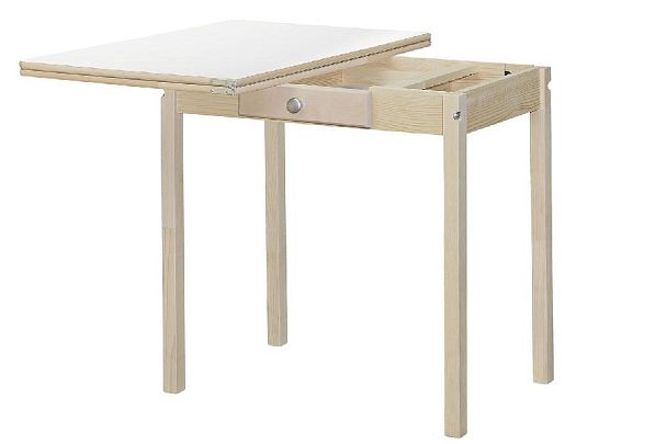 Стол обеденный раскладной ПН Бесцветный (Лак),Цемент - Вид 2