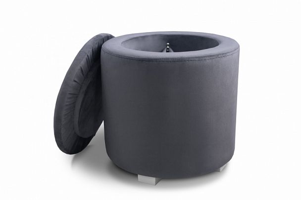 Пуф "Круглый" серый - Вид 3