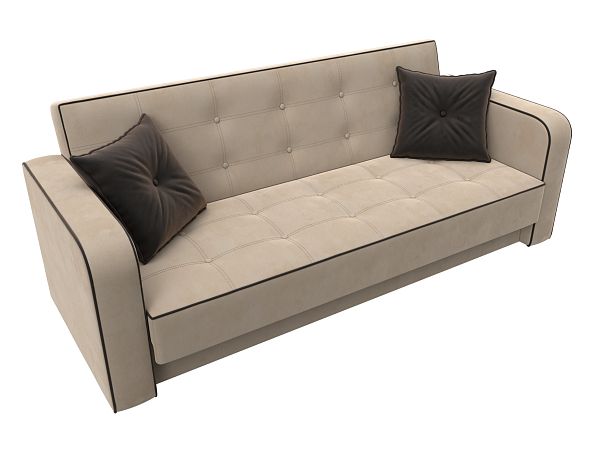 Диван-книжка Тур Велюр бежевый - Вид 5