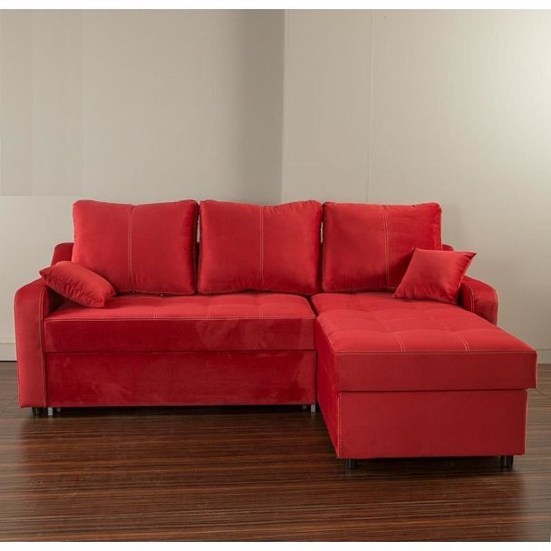 Угловой диван "Авангард" коричневый - Вид 4