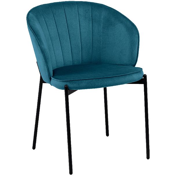 Комплект кухонных стульев Миэль изумрудный велюр/черный, 4 шт. - Вид 3