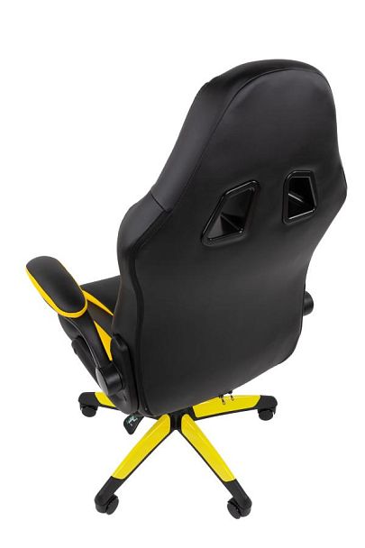 Кресло Chairman game 15 Россия экокожа черный/желтый/белый - Вид 10