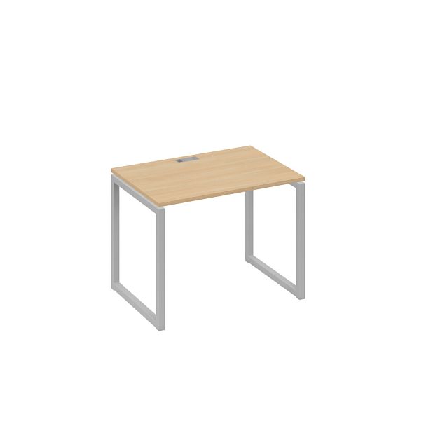 Стол письменный на металлокаркасе QUATTRO A4 А4 Б4 012 БП натуральный дуб / металлокаркас серый - Вид 1
