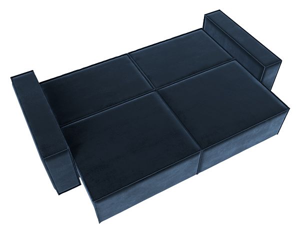 Диван прямой Куба Велюр синий - Вид 10