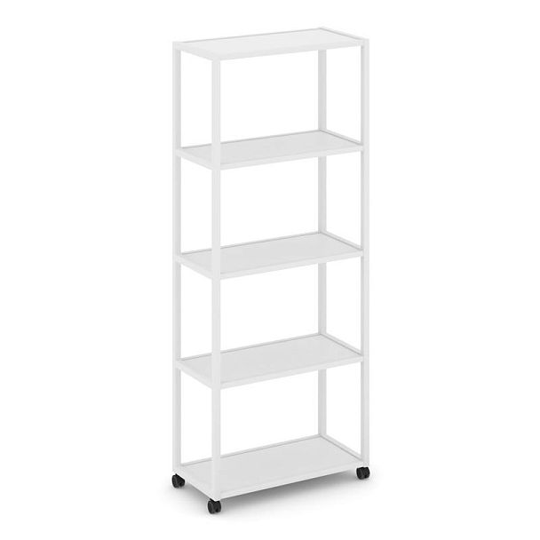 Shelf Mobile Стеллаж 5 уровней 1 секция VR.LT-STK-501.06 Белый Бриллиант/Металл Белый 600*400*2000 - Вид 1
