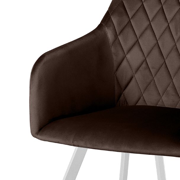 Комплект кресел Барли, Confetti coffee/белый, 2 шт. - Вид 7