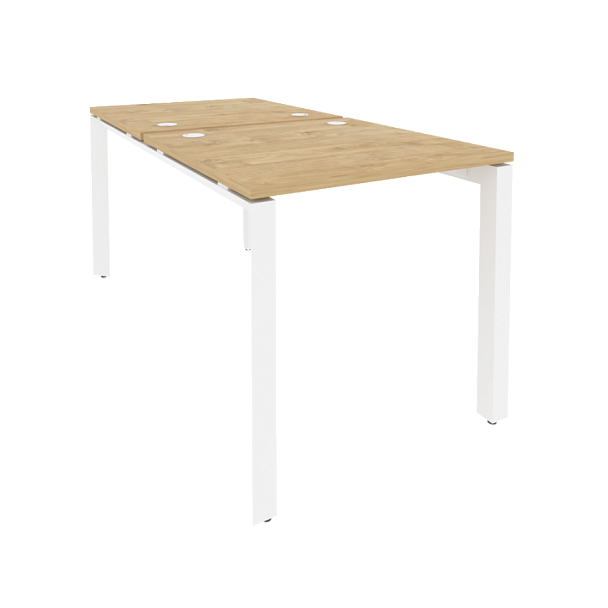 Onix Рабочая станция на П-образном м/к O.MP-D.RS-2.0.8 Тиквуд светлый/Белый металл 780*1635*750 - Вид 1