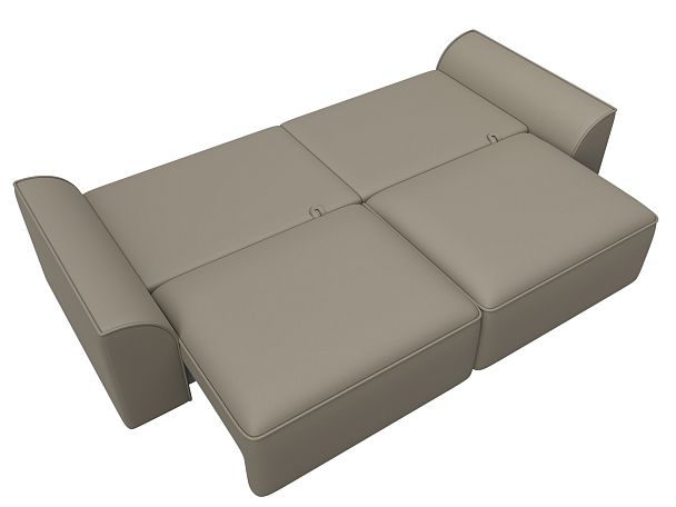 Диван прямой Лига-048 НПБ Экокожа бежевый - Вид 10