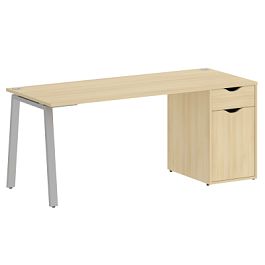 Home Office Стол письменный VR.SP-3-178.1.A Акация/Серый металл 1780*720*750 - Фото предпросмотра