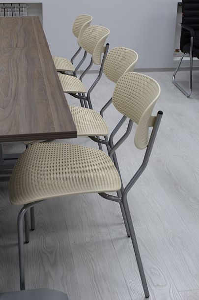 Стул Точка Роста  Sheffilton SHT-S85М белый/черный, стопируемый - Вид 8