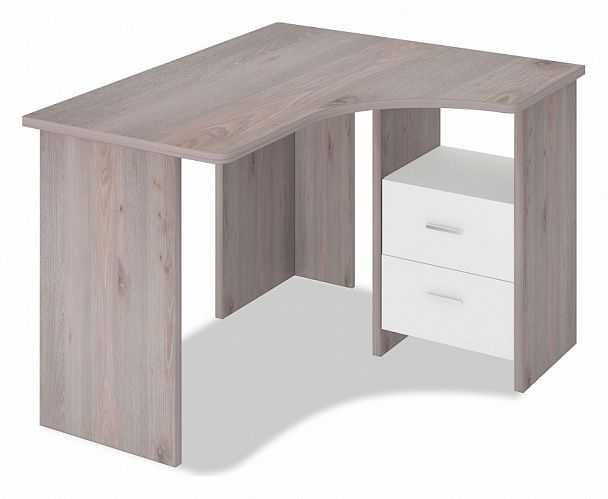 Стол письменный Домино Лайт СКЛ-Угл 120 Белый/Нельсон правый - Вид 1