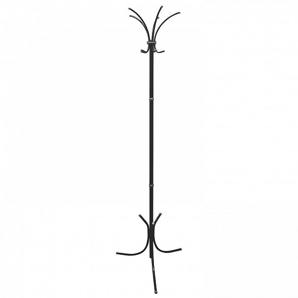 Вешалка-стойка "Нова-3", 1,84 м, основание 46х52 см, 5 крючков, металл, черная - Вид 2