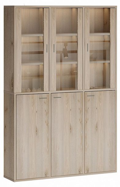 Шкаф-витрина Домино СУ(ш3в2)+3ФГ+3ФС Нельсон - Вид 1