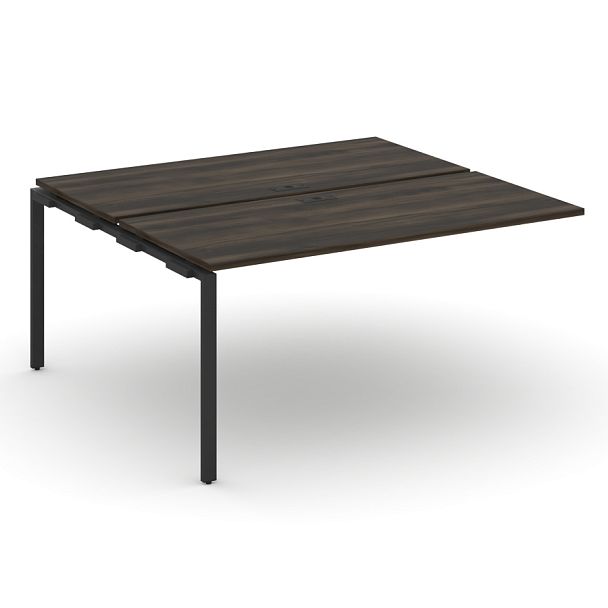 Concept Двойной наборный элемент рабочей станциии CN.DNRS-004 Дуб Мали/Металл Черный 1580*1480*750 - Вид 1