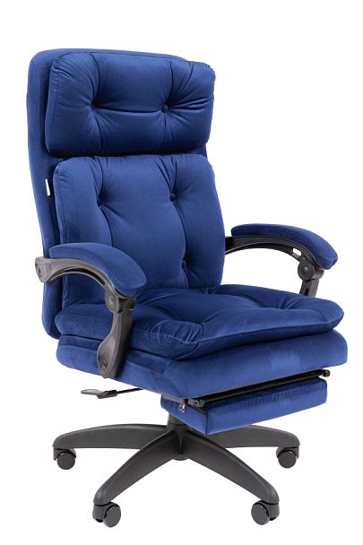 Кресло Chairman Home 442 Россия ткань Т-82 синий - Вид 1