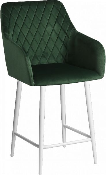 Полубарное поворотное кресло Барли К, Confetti deep forest/белый - Вид 4