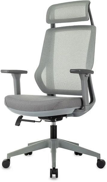 Кресло эргономичное Бюрократ MC-G411N-H серый сетка/ткань с подголов. крестов. пластик пластик серый - Вид 2