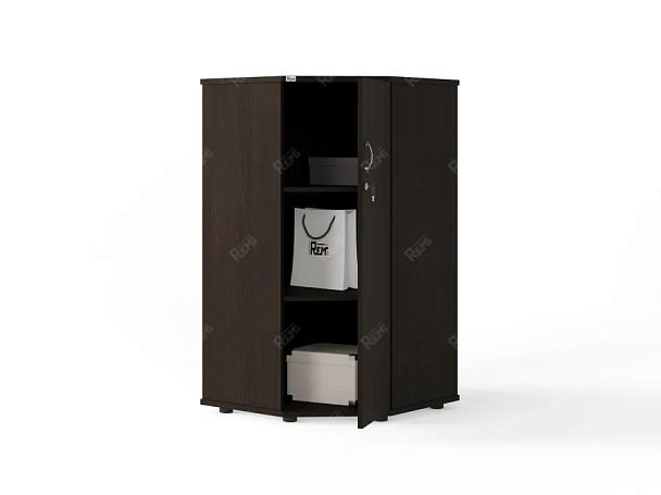 UNITY PШ-80 ВЕНГЕ Угловой шкаф закрытый 620х620х1208 - Вид 2