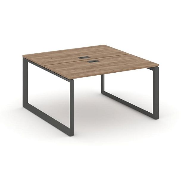 Style Project Next Рабочая станция двухсторонняя SN-59O.DRS-003 Дуб Табак/Металл Антрацит/Черный Заглушка 1380*1232*750 - Вид 1