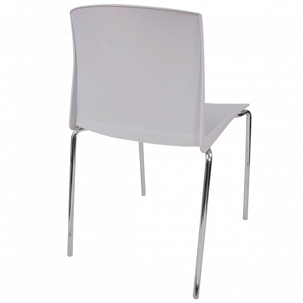 Стул Pull (4 ножки) каркас Хром, серый, стопируемый - Вид 3