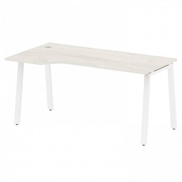 Стол "Metal System" БА.СА-1 дуб наварра/белый - Вид 2