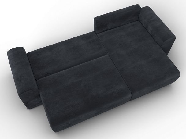 Диван угловой Лига-099 угол универсальный Велюр серый - Вид 8