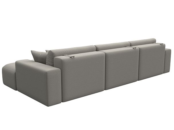 Диван угловой Лига-036 НПБ Классик Лонг правый угол Рогожка бежевый - Вид 6