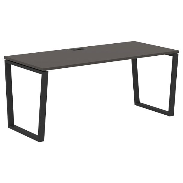 Стол прямой EVST 1780 Мокко/Черный 1760х800х750 EDIS - Вид 1