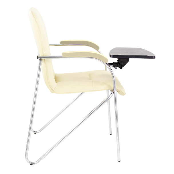 Кресло со столом BRABIX "Samba CF-108 BOX-2", хром каркас, кожзам бежевый, разобрано, 533219 - Вид 5