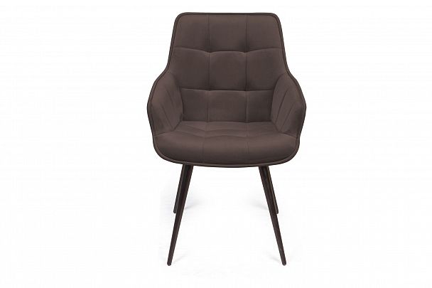 Стул Capri поворотный 90 градусов, функция возврата, антишум бархат антрацит 14/ опора конус - Вид 3