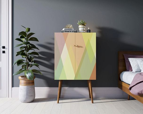 Комод на высоких ножках Berber 16 принт арт BB09/Print_16 - Вид 4